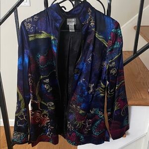 Chico's Vibrant Blue and Purple Women's Blazer